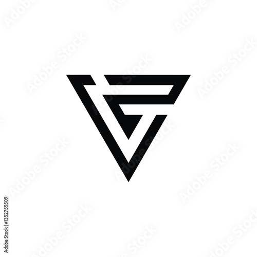 Free Download CZ ZC Triangle Lettermark Logo Design Modern Abstract Branding - GFXLoad