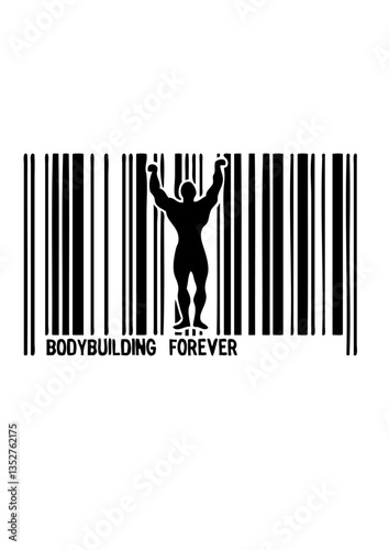 code barre bodybuilding forever musculation bodybuilder pose biceps
