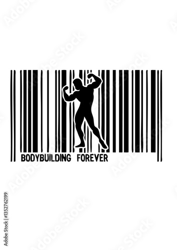 code barre bodybuilding forever musculation bodybuilder pose biceps