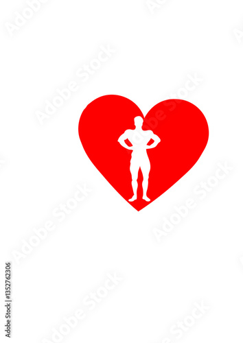 I love bodybuilding coeur musculation pose muscu