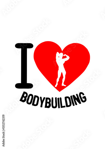 I love bodybuilding coeur musculation pose muscu