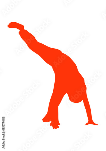 capoeira figure silhouette ombre art du combat