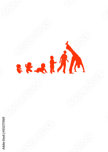 Evolution capoeira bebe adolescent  adulte homme sport