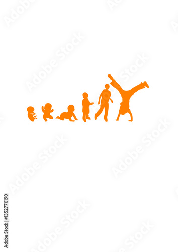 Evolution capoeira bebe adolescent  adulte homme sport