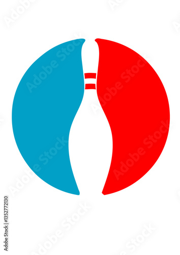 logo bowling quille tampon drapeau France club