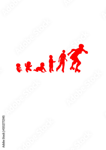 evolution roller derby femme bebe foetus sport