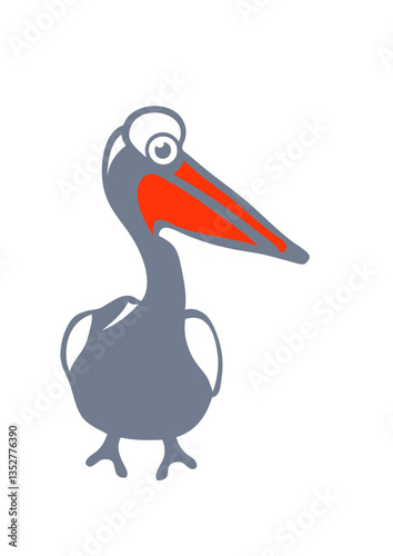 pelican dessin animaux rigolo