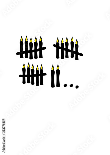 bougies printemps anniversaire barre