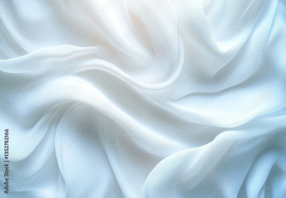 Obraz premium Soft White Silk Drape Texture.