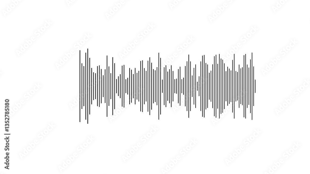 Audio waveform spectrum animation on transparent background. sound frequencies and music visualization. 4K video with alpha channel. Audio waveform spectrum animation on transparent background. sound frequencies and music visualization. 4K video with alpha channel.