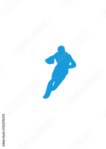 sport rugby silhouette