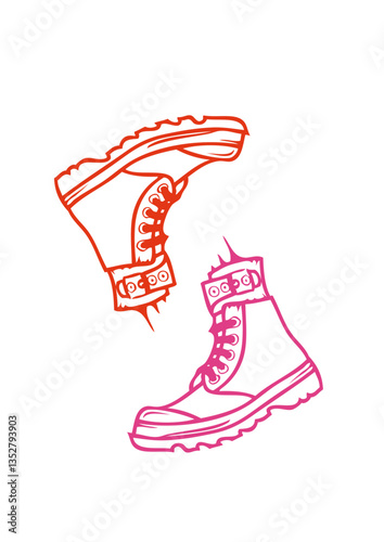 double chaussures deux chaussure
