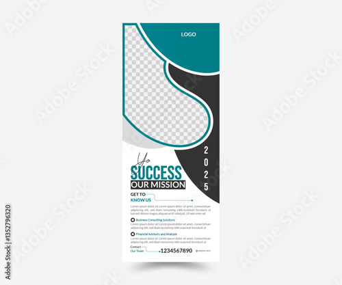 Creative and eye catching rollup banner design template
