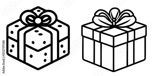 Colorful gift boxes with ribbons designed for celebrations and special occasions