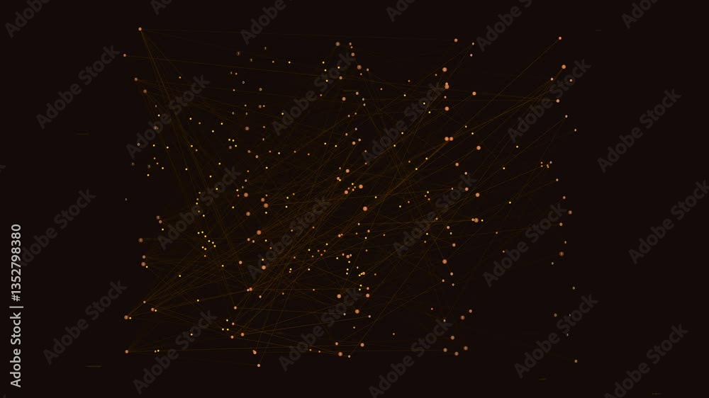 A stunning 4K visualization of a neural network constructed from binary code, where interconnected nodes and pathways are formed entirely of 0s and 1s. The animation depicts data flowing through a com