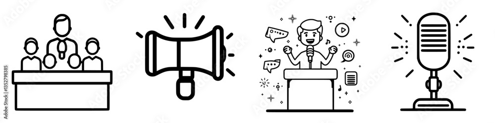 Engaging speakers capture audience attention during an informative presentation at a conference