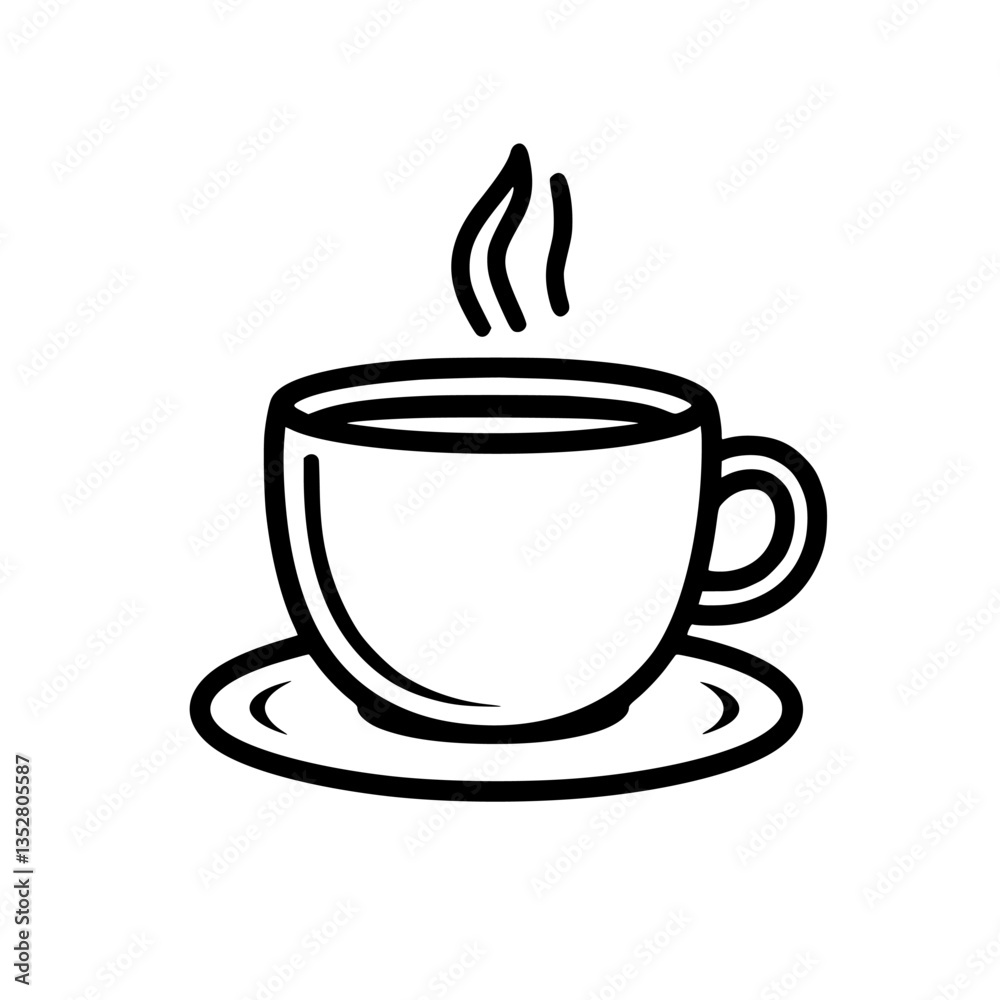 Freshly brewed coffee with steam rising in a cozy cafe setting during the morning hours Freshly brewed coffee with steam rising in a cozy cafe setting during the morning hours