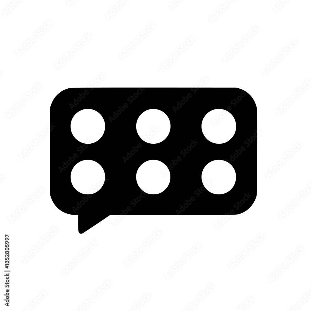 Creative black and white speech bubble design symbolizing communication and dialogue in modern graphic styles Creative black and white speech bubble design symbolizing communication and dialogue in modern graphic styles