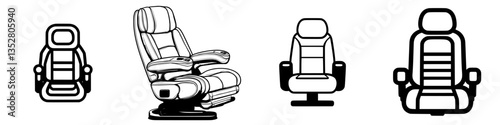 Various styles of seating furniture showcasing ergonomic design and comfort features for modern living spaces