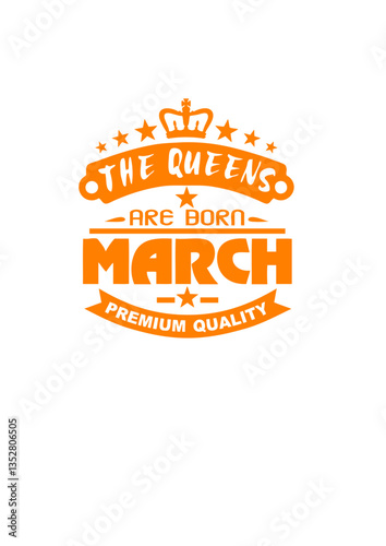 march born queens crown logo anniversaire