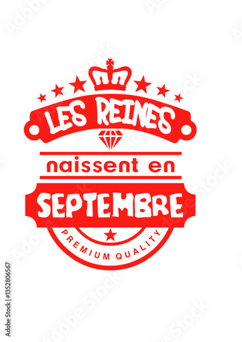 septembre reines naissent couronne logo.