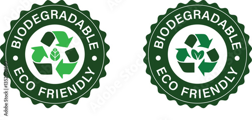 Biodegradable Eco-Friendly Badge Logo