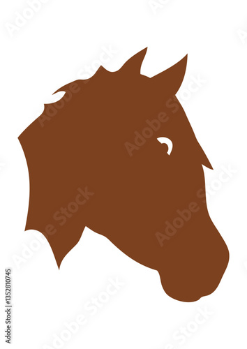 cheval tete dessin silhouette ombre