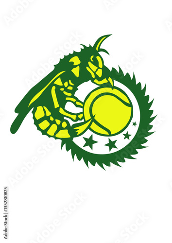  tennis frelon logo guepe club abeille