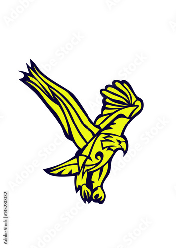 aigle animal oiseaux tribal 