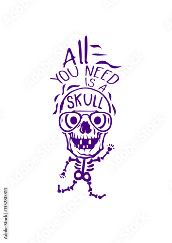 all you need skull citation halloween