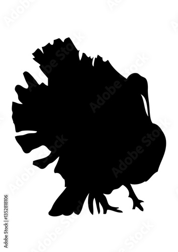 dinde silhouette dessin