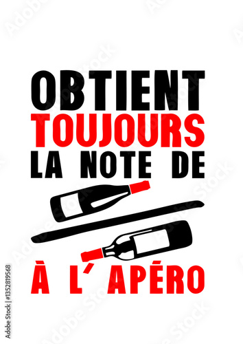 ajouter texte toujours vin sur vin apero humour alcool