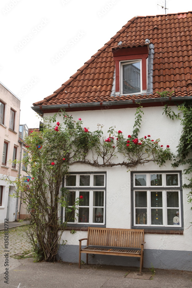 Obraz premium Old buildings in an old town in Germany