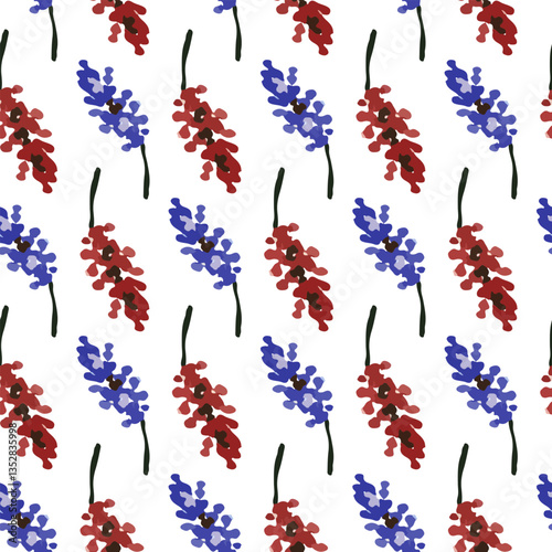 seamless pattern with flowers