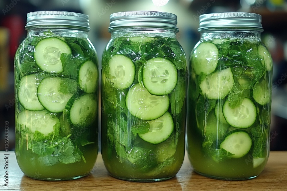 Refreshing green juice packed with cucumber and spinach Generative AI Refreshing green juice packed with cucumber and spinach Generative AI