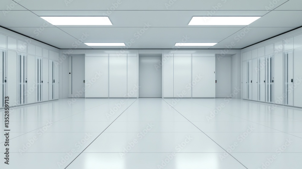 Fototapeta premium Sterile White Room: A Modern Architectural Design