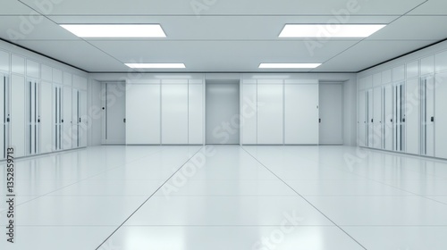 Wallpaper Mural Sterile White Room: A Modern Architectural Design Torontodigital.ca