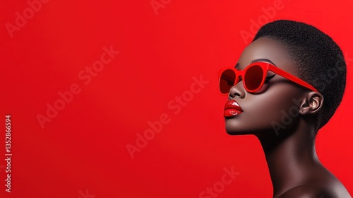 Red Hot Style: A Fashion Portrait of a Woman