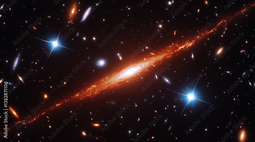 Spiral Galaxy in Deep Space