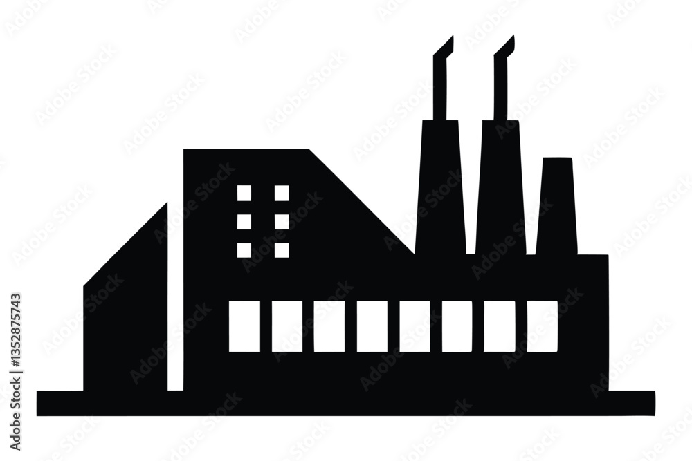 Fototapeta premium factory vector icon.eps