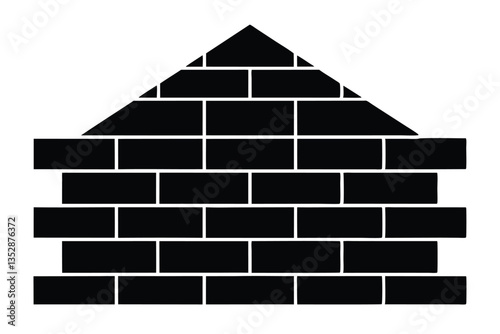 brick wall vector icon.eps