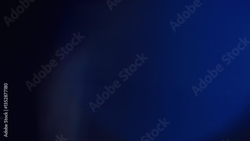 blue flare on a black background