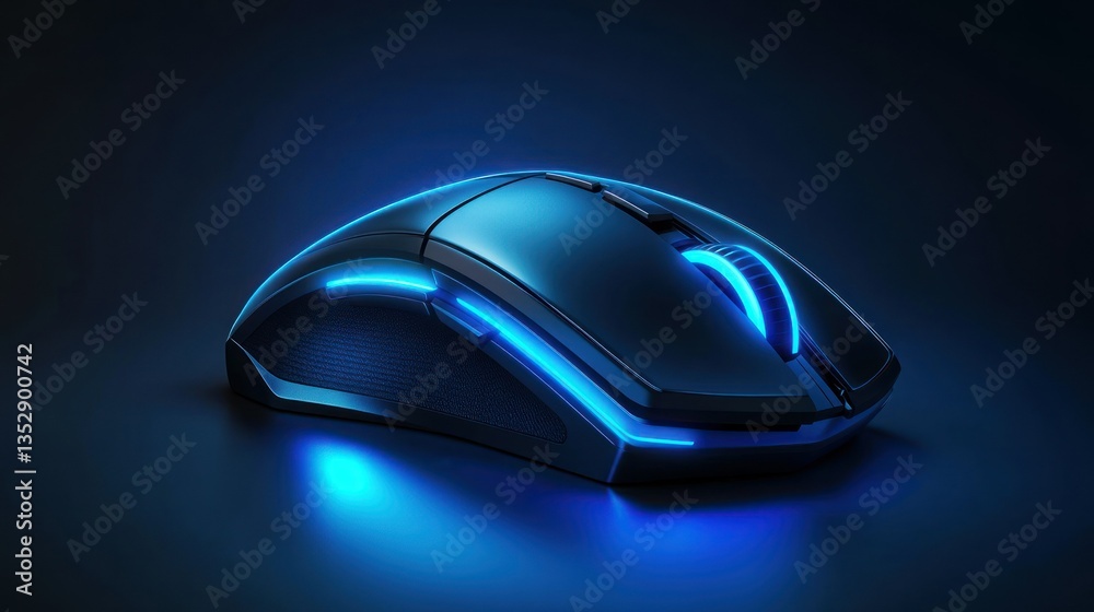 Ergonomic Gaming Mouse with Blue LED Lights HighTech Design for Gamers and Tech Enthusiasts Ergonomic Gaming Mouse with Blue LED Lights HighTech Design for Gamers and Tech Enthusiasts