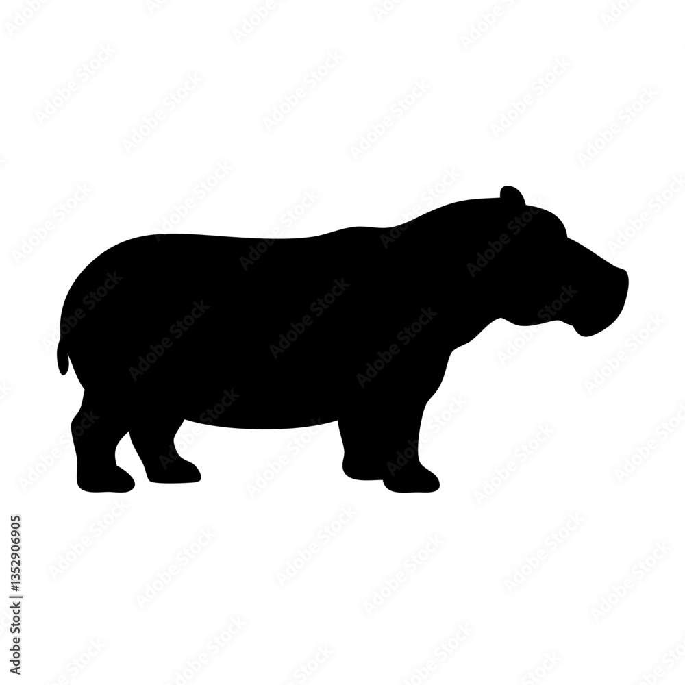 black hippo silhouette for logos, wildlife illustrations, and animal-themed projects
black hippo silhouette for logos, wildlife illustrations, and animal-themed projects