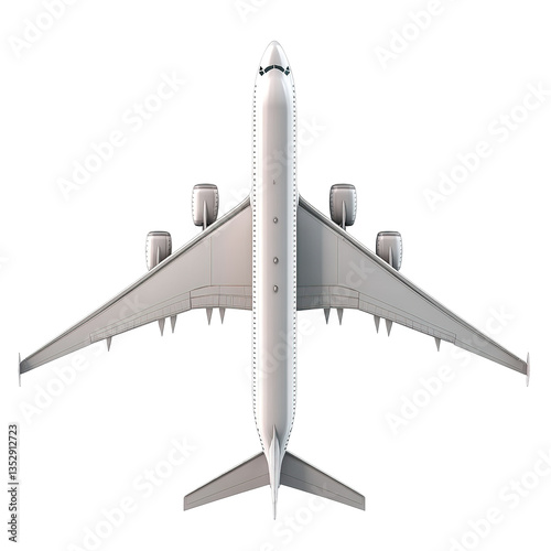 The image shows a top-down view of a passenger plane during aerial flight.