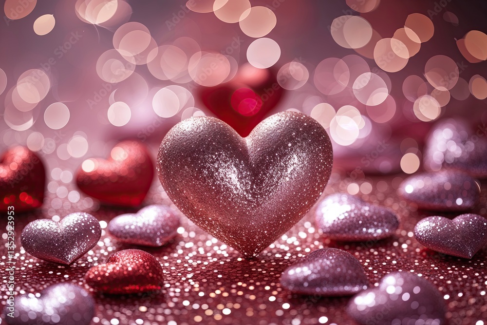 Enchanting Hearts and Sparkling Bokeh for Valentine's Day Celebrations Enchanting Hearts and Sparkling Bokeh for Valentine's Day Celebrations