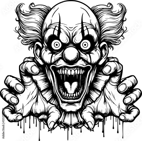 scary clown for halloween