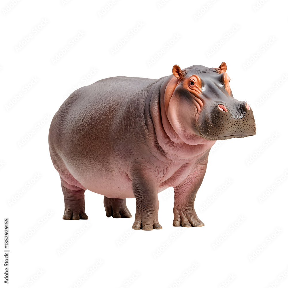 Hippopotamus: A large, herbivorous mammal native to sub-Saharan Africa, known for its semi-aquatic lifestyle and barrel-shaped body. Hippopotamus: A large, herbivorous mammal native to sub-Saharan Africa, known for its semi-aquatic lifestyle and barrel-shaped body.
