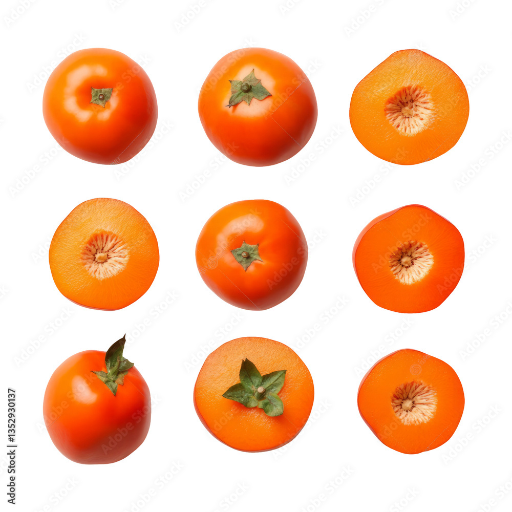 Fototapeta premium Isolated Tomatoes on Transparent Background for Culinary Use