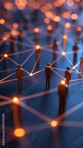 Wallpaper Mural Image of a group of people and the concept of communication network. social media. human resources
 Torontodigital.ca